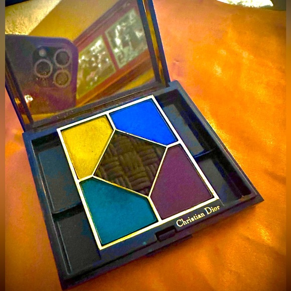 DIOR 1980’s Vintage 5 COULEURS EYESHADOW PALETTE 202 IMAGES (rare/barely used) - Picture 1 of 4